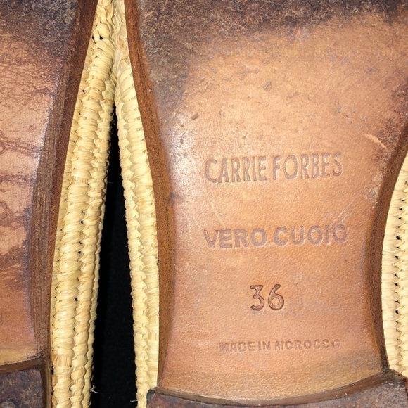 Carrie Forbes Vero Cuolo Made in Morocco Weaved Lace Flat Size 6 - Picture 7 of 7